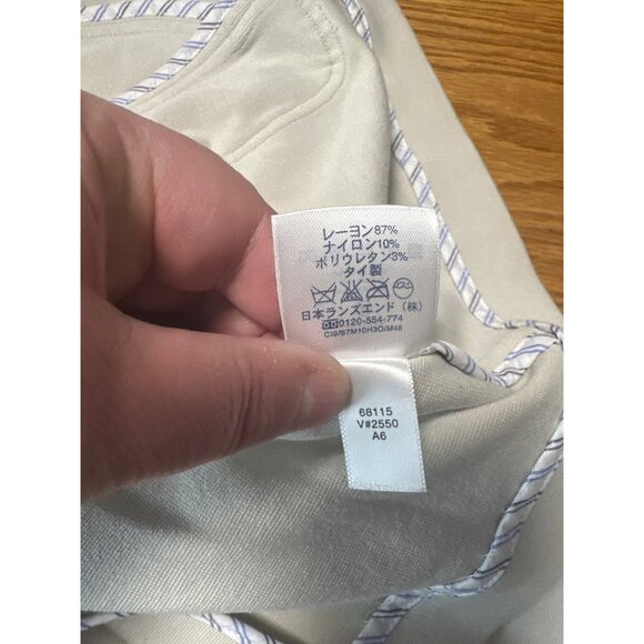 Lands End Womens Beige Blazer Jacket Size 10 - Picture 6 of 8